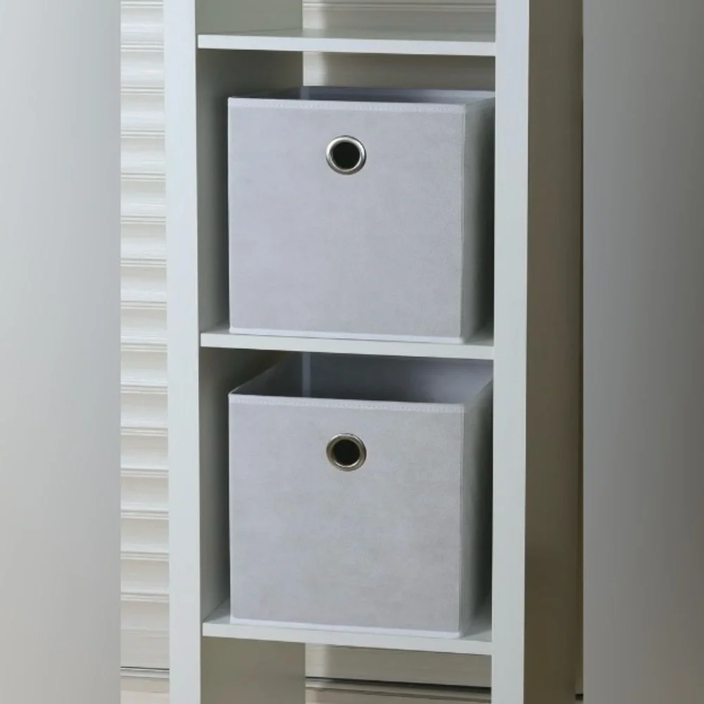 Mainstays 5pcs Closet Set Organizer, Arctic White, Light&durable fabric material